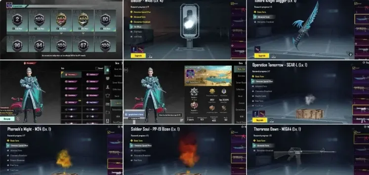 PGM557 Glacier M416 Lvl 4, Platinum Asia, Crew Fashion, 7 Mythic Sets, Multiple Weapon Skins (G)